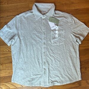 Goodfellow & Co Light Gray Casual Button-Down Shirt